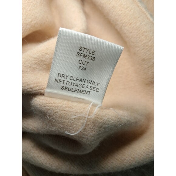 Brochu Walker Reverse Seam Long Sleeve Turtleneck Sweater Merino Angora Size L - Picture 12 of 12